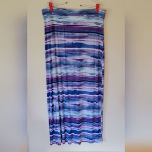 a.n.a Multi Colored Maxi Skirt